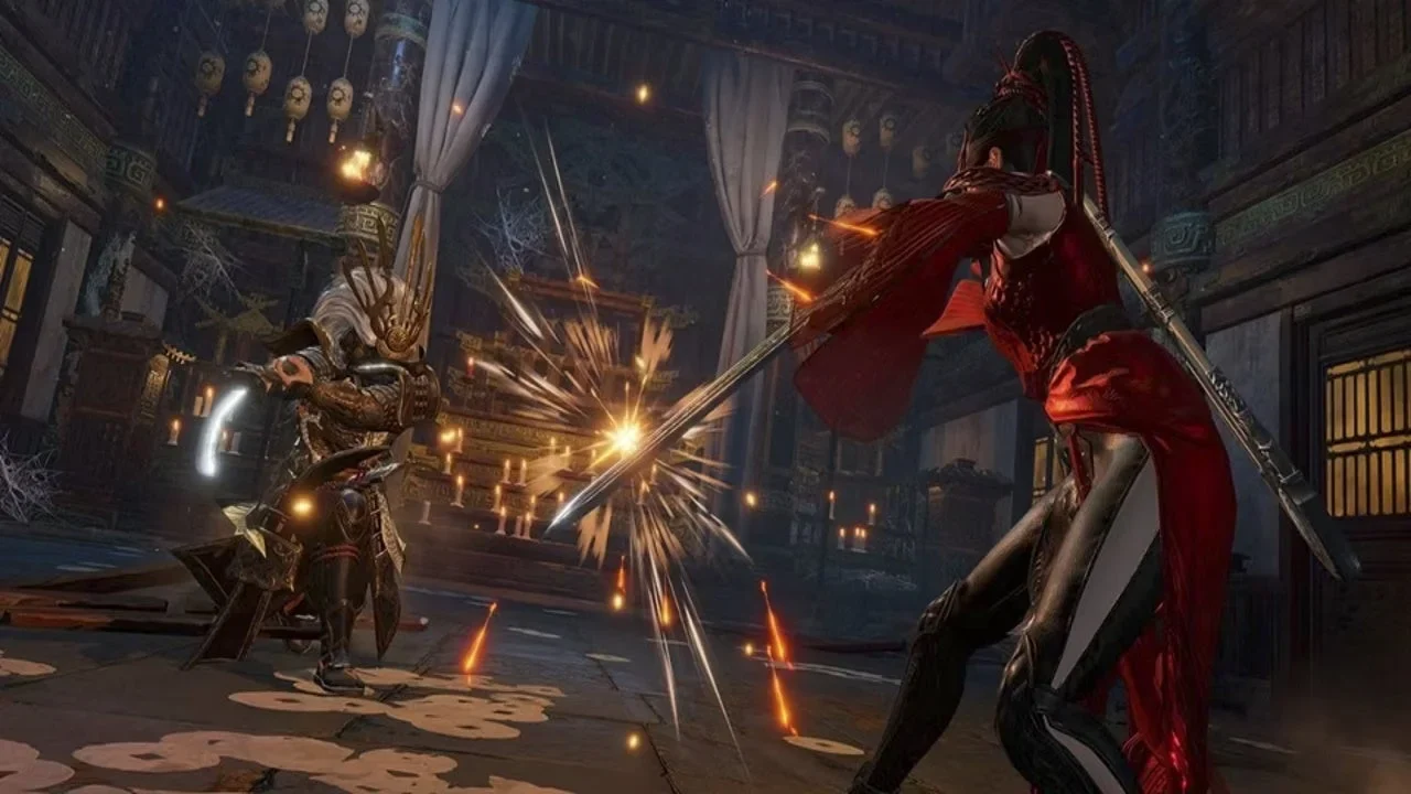 Naraka Bladepoint katana weapon skins in the collection menu